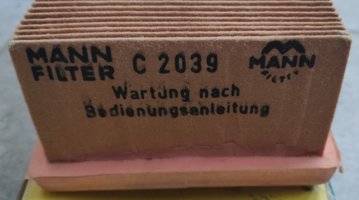 Teilenummer Luftfilter