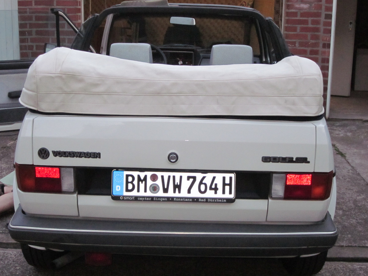 Unser Golf 1 Cabrio Bj1984 75 PS 1,6