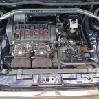 Motorraum in Arbeit